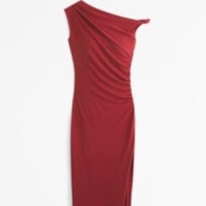 Women’s Asymmetrical Draped Maxi Dress